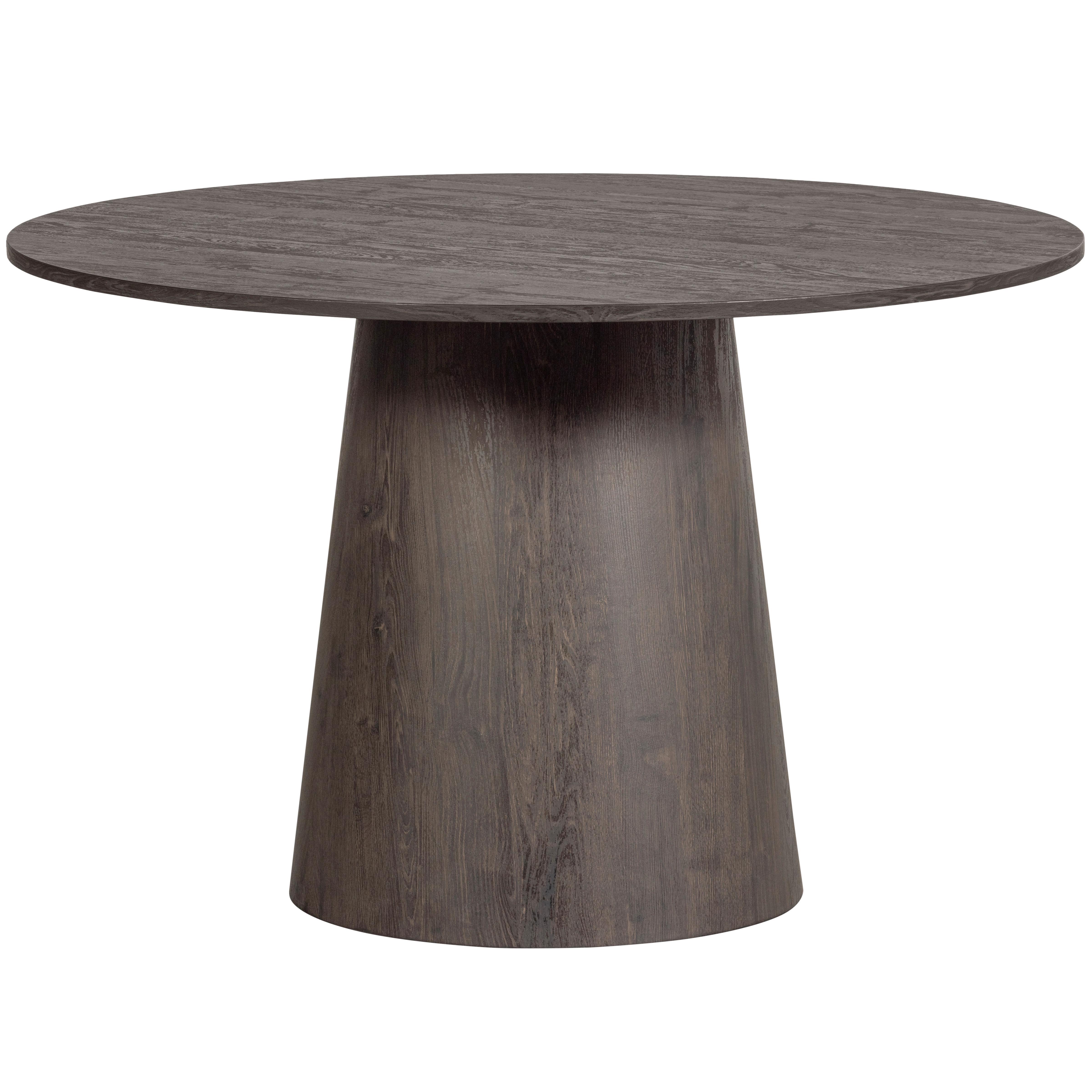 Esstisch Maan Dunkelbraun L: 120 cm - Dunkelbraun, Design, Holzwerkstoff (120/120/75cm) - Livetastic