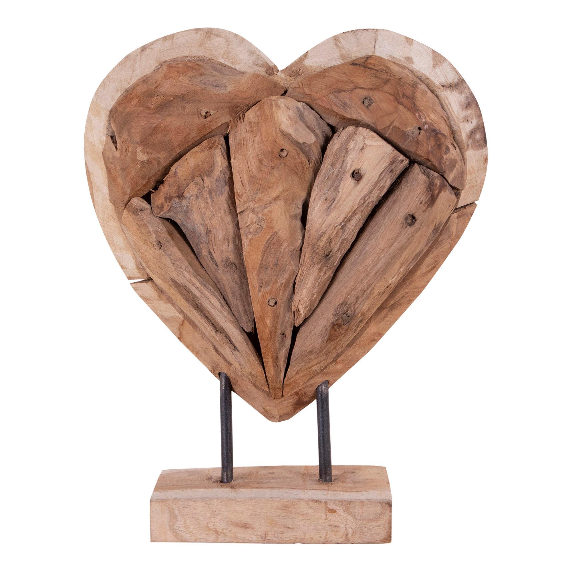 Dekoherz Almada Braun H: 30 Cm - Braun, Design, Holz (30cm)