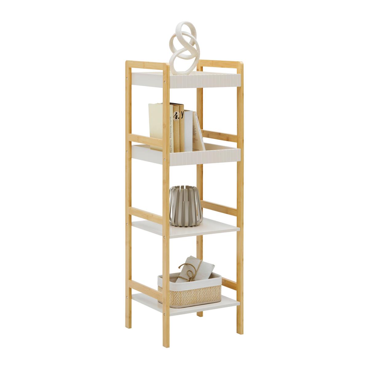REGÁL FERDINAND -EXKLUSIC- - prírodná farba/kašmírová, Modern, kompozitné drevo/prírodné materiály (36/112/33cm) - Mömax