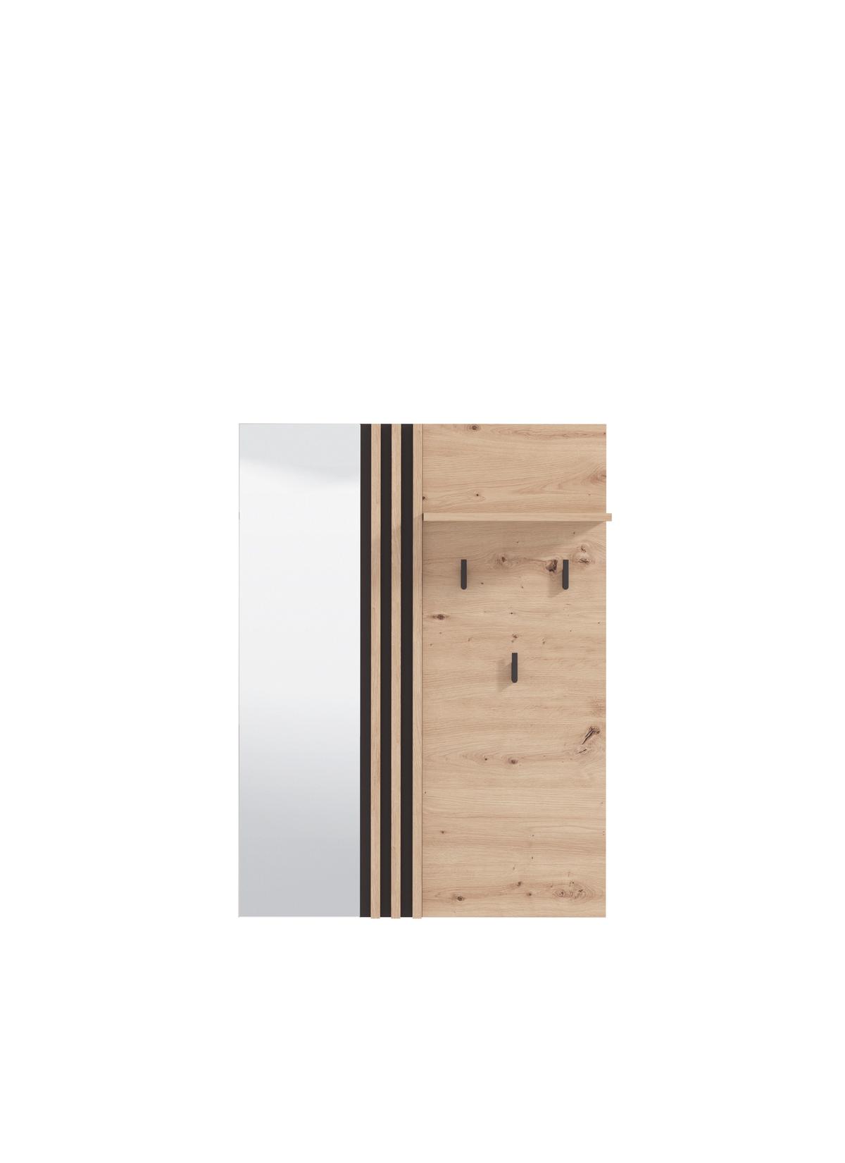 Előszobapanel Laval - Artisan tölgy, Basics, faalapú anyag (76/102/20,5cm)