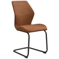 HOUPACÍ ŽIDLE ANIKA - černá/hnědá, Moderní, kov/textil (49/91/59cm) - Mömax
