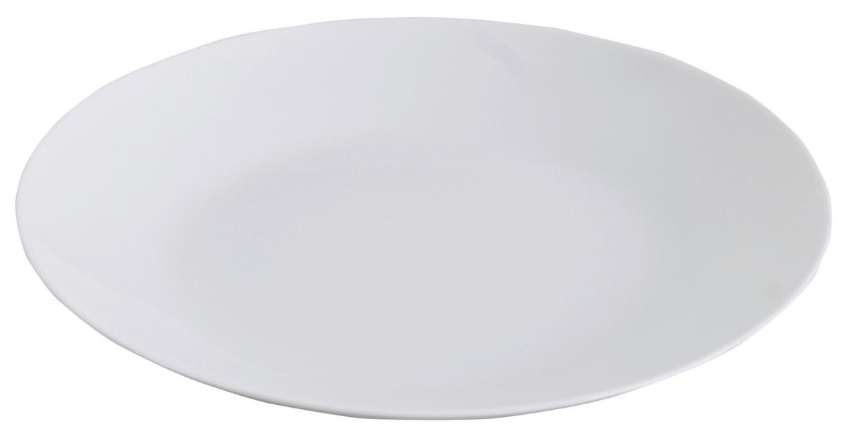 dezertný tanier GITTE -BASED- - biela, Basics, sklo (17,8/2cm) - Based