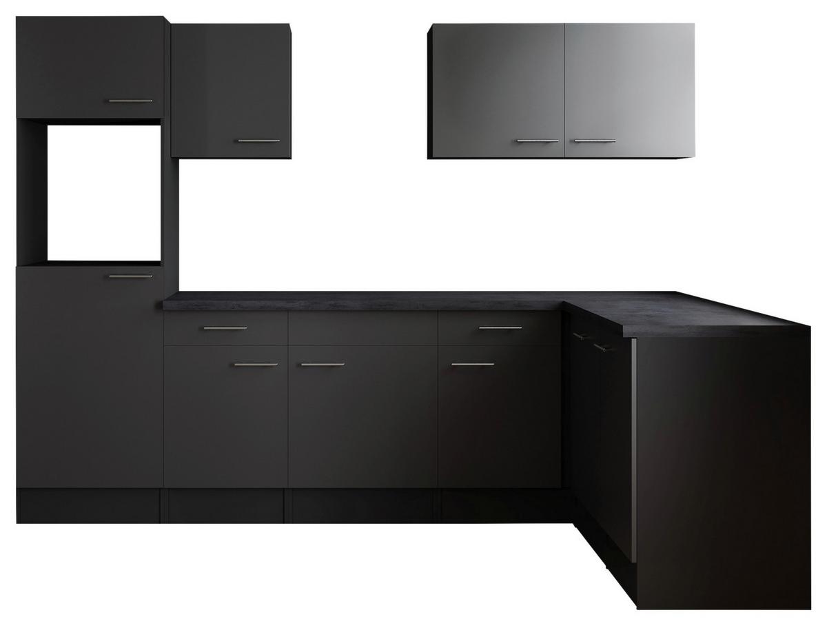 Eckküche Oliver Grau S: 280x172 Cm - Grau, Design, Holzwerkstoff (280/172cm) - Respekta