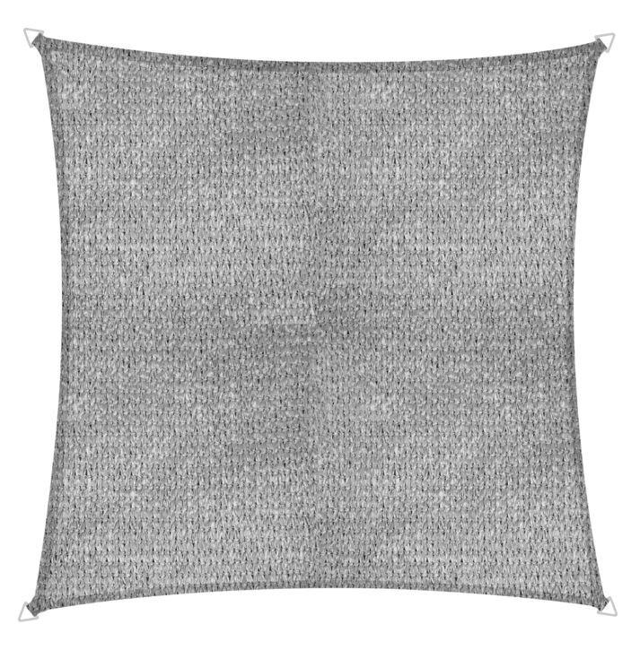 Sonnensegel Quadrat 3,60x3,60 M - Grau, Basics, Textil (360/360cm)