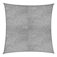 Sonnensegel Quadrat 3,60x3,60 M - Grau, Basics, Textil (360/360cm)