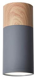 Led-deckenleuchte 2284279 Tube - Grau, Natur, Metall (7,5/7,5/15cm)