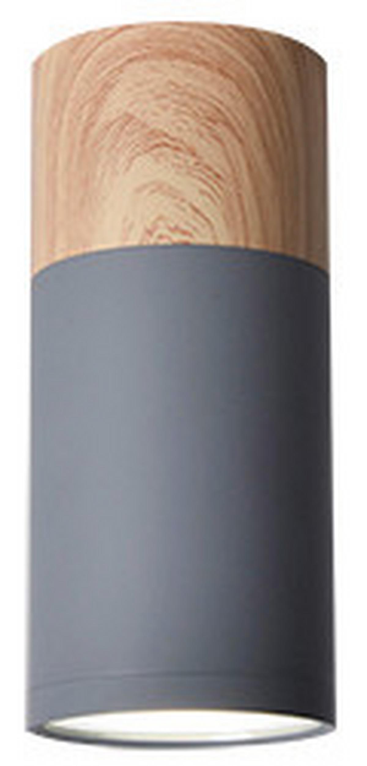 Led-deckenleuchte 2284279 Tube - Grau, Natur, Metall (7,5/7,5/15cm)