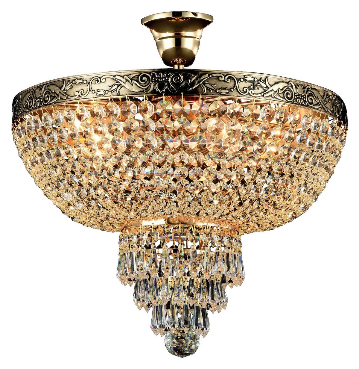 Kronleuchter Palace - Goldfarben, Trend, Glas/Metall (40/37/40cm) - MAYTONI