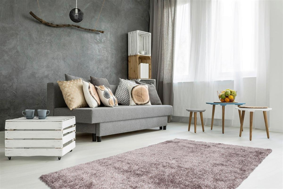 HOCHFLORTEPPICH Taupe, BxL: ca. 80x150 cm - Taupe, KONVENTIONELL, Textil (80/150cm) - Kayoom