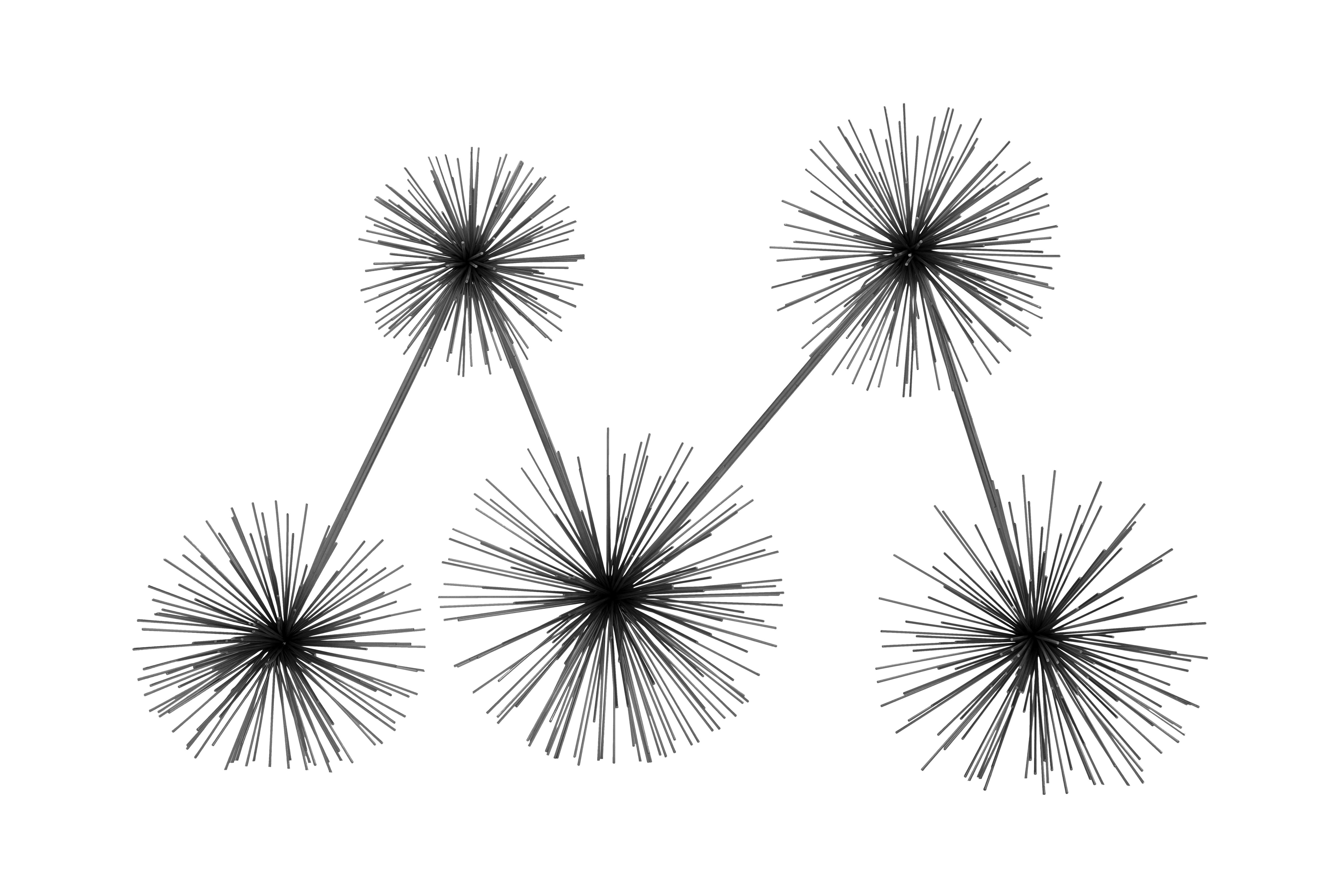 Wanddeko Domizil Schwarz, 61x15 cm - Schwarz, LIFESTYLE, Metall (61/15/80cm) - Kayoom