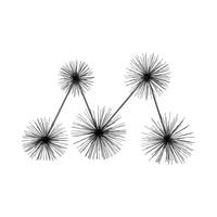 Wanddeko Domizil Schwarz, 61x15 Cm - Schwarz, LIFESTYLE, Metall (61/15/80cm) - Kayoom