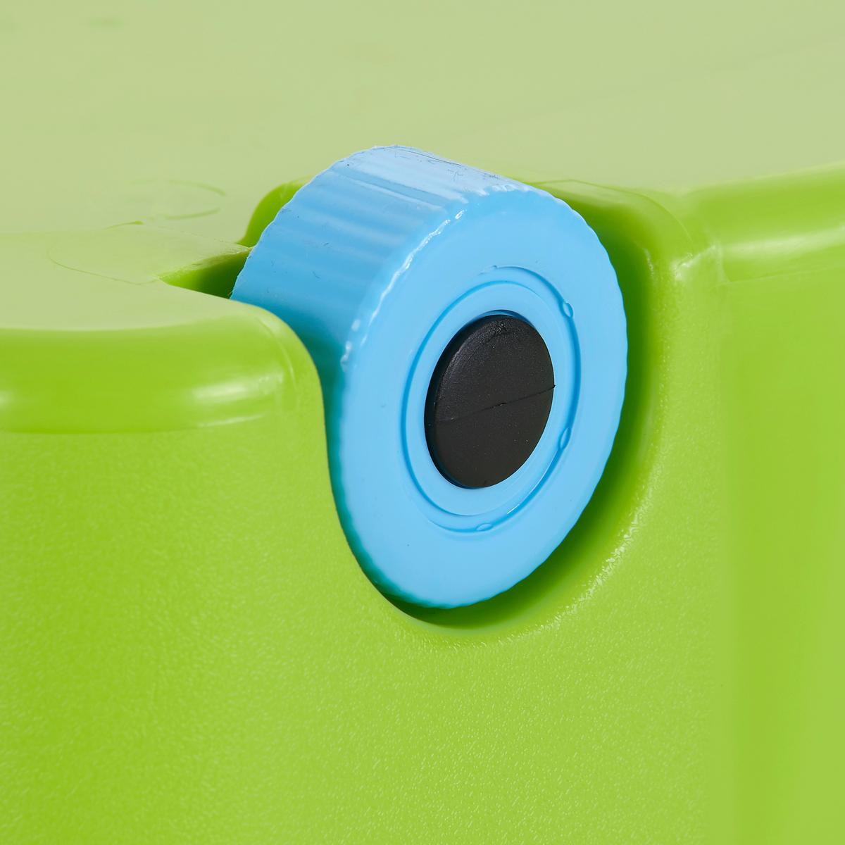 Aufbewahrungsbox Klipper + Deckel Kunststoff 58x37x31cm - Blau/Grün, Basics, Kunststoff (58/37/31cm) - Homezone