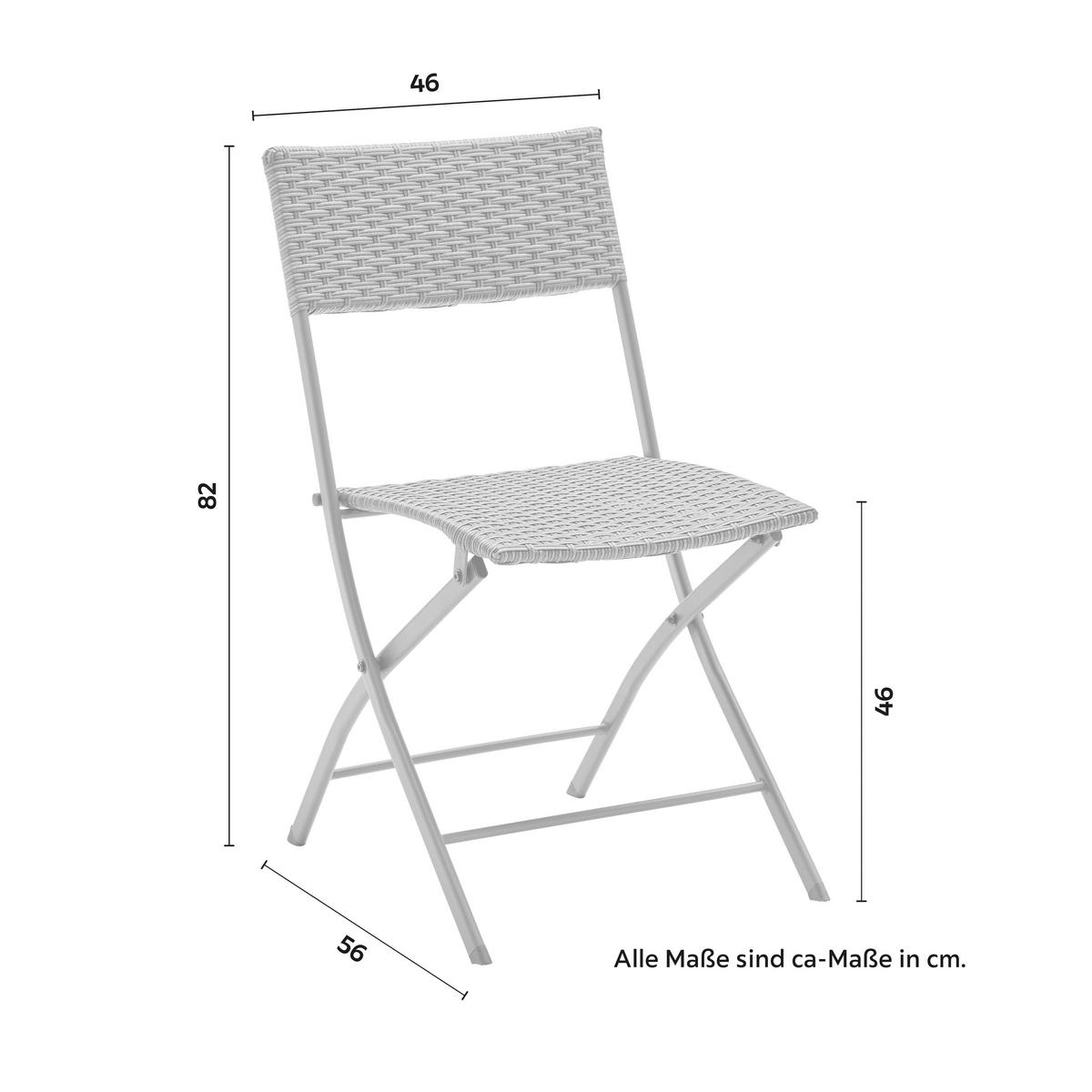 Sada na balkon MARIO tm.šedá/sv.šedá - šedá/světle šedá, Moderní, kov/textil (120/75/105cm) - Bessagi Garden