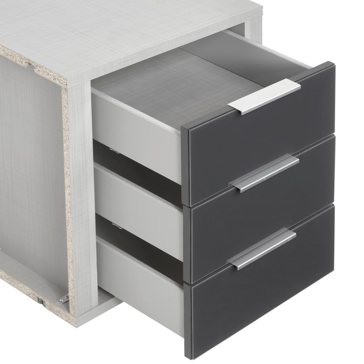 Schubkasteneinsatz Schubkasteneinsatz - Grau, MODERN, Holzwerkstoff (43/51/50cm) - MID.YOU
