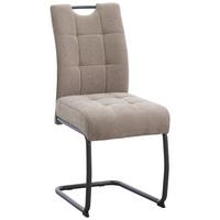 Schwingstuhl Vilnius Dunkelgrau/Beige B: 44 cm - Dunkelgrau/Beige, MODERN, Textil/Metall (44/95/61cm) - MID.YOU