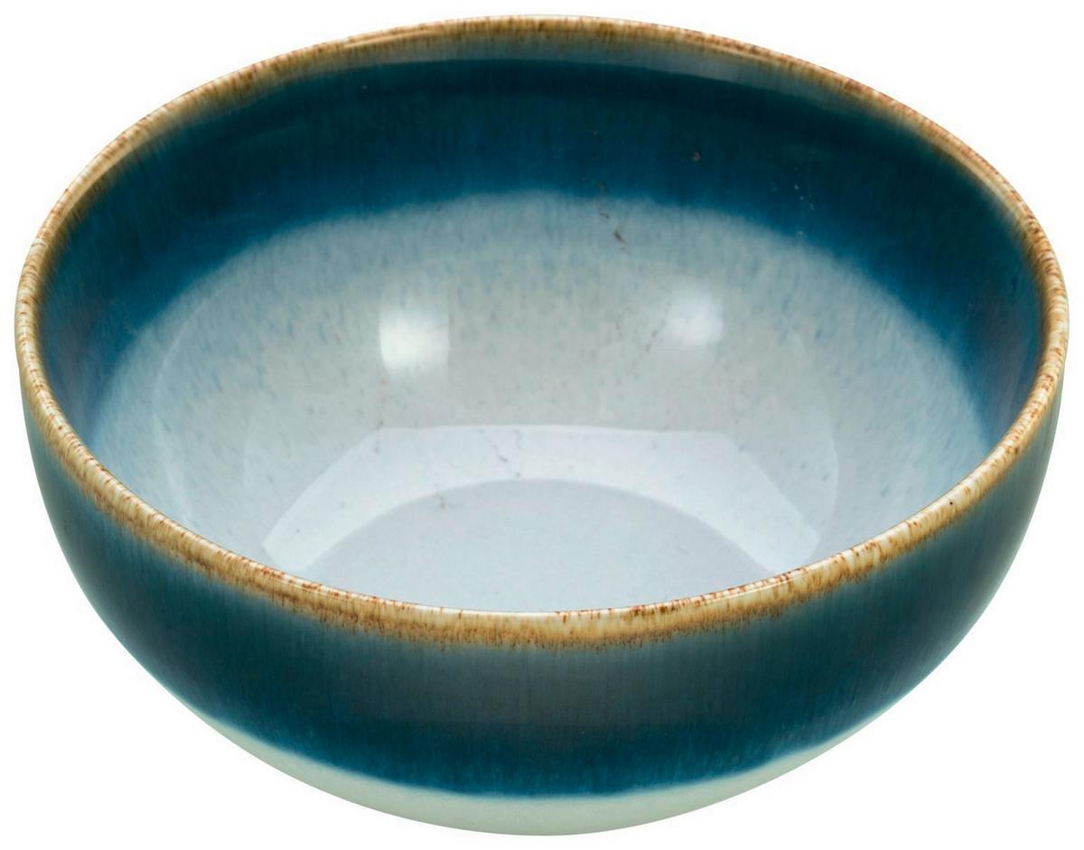Miska Modrá - modrá, Moderní, keramika (17,5 cm/17,5 cm/8 cmcm) - Creatable