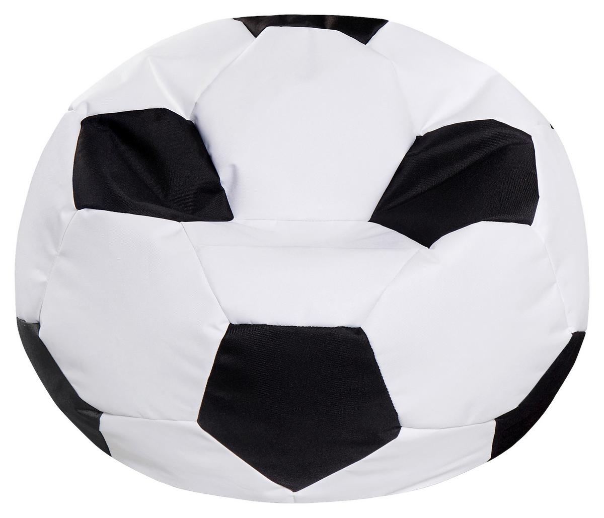 Ülőzsák Ball White/black - fekete/fehér, Modern, textil (65/65/50cm) - Mömax
