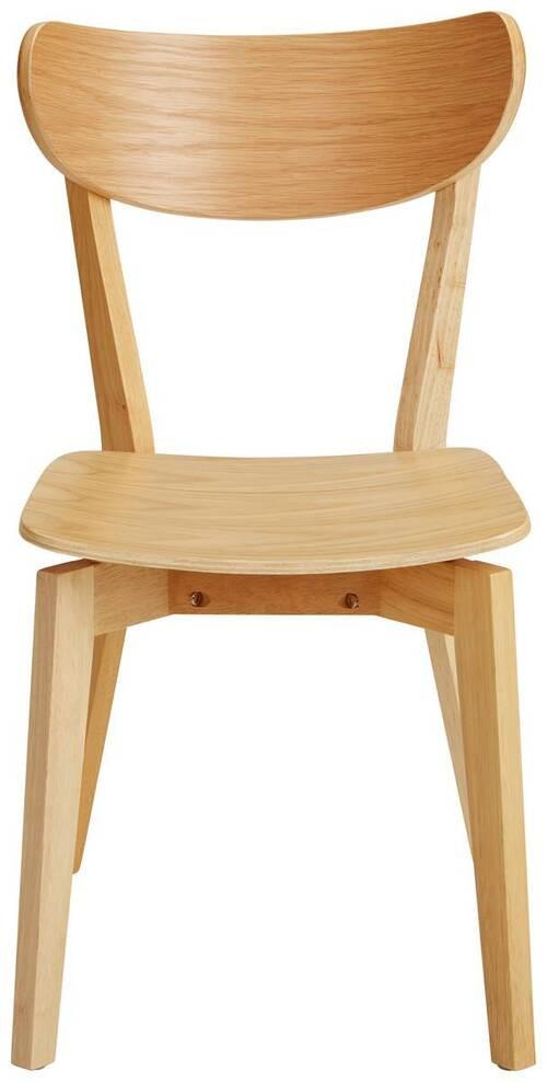 Jídelní židle ROXBY dub morený - barvy dubu, Lifestyle, dřevo (45/79,5/55cm) - Modern Living