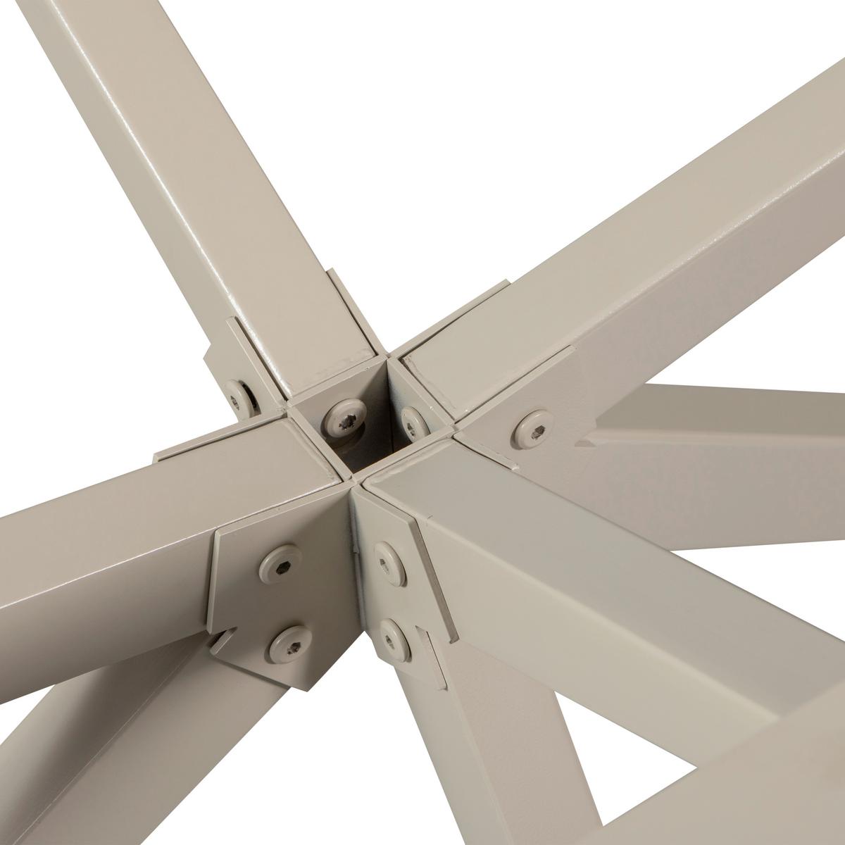 TISCHGESTELL Tablo Grau B: 80cm - Grau, MODERN, Metall (80/72/80cm) - Livetastic