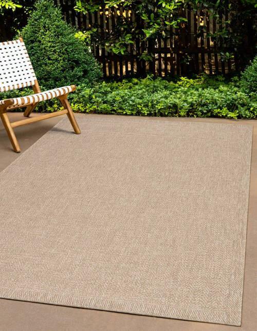Outdoorteppich Kenzy - Naturfarben, KONVENTIONELL, Textil (60/180cm)