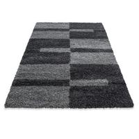 Hochflor Teppich Grau Gala 160x230 cm - Grau, Design, Textil (160/230cm)