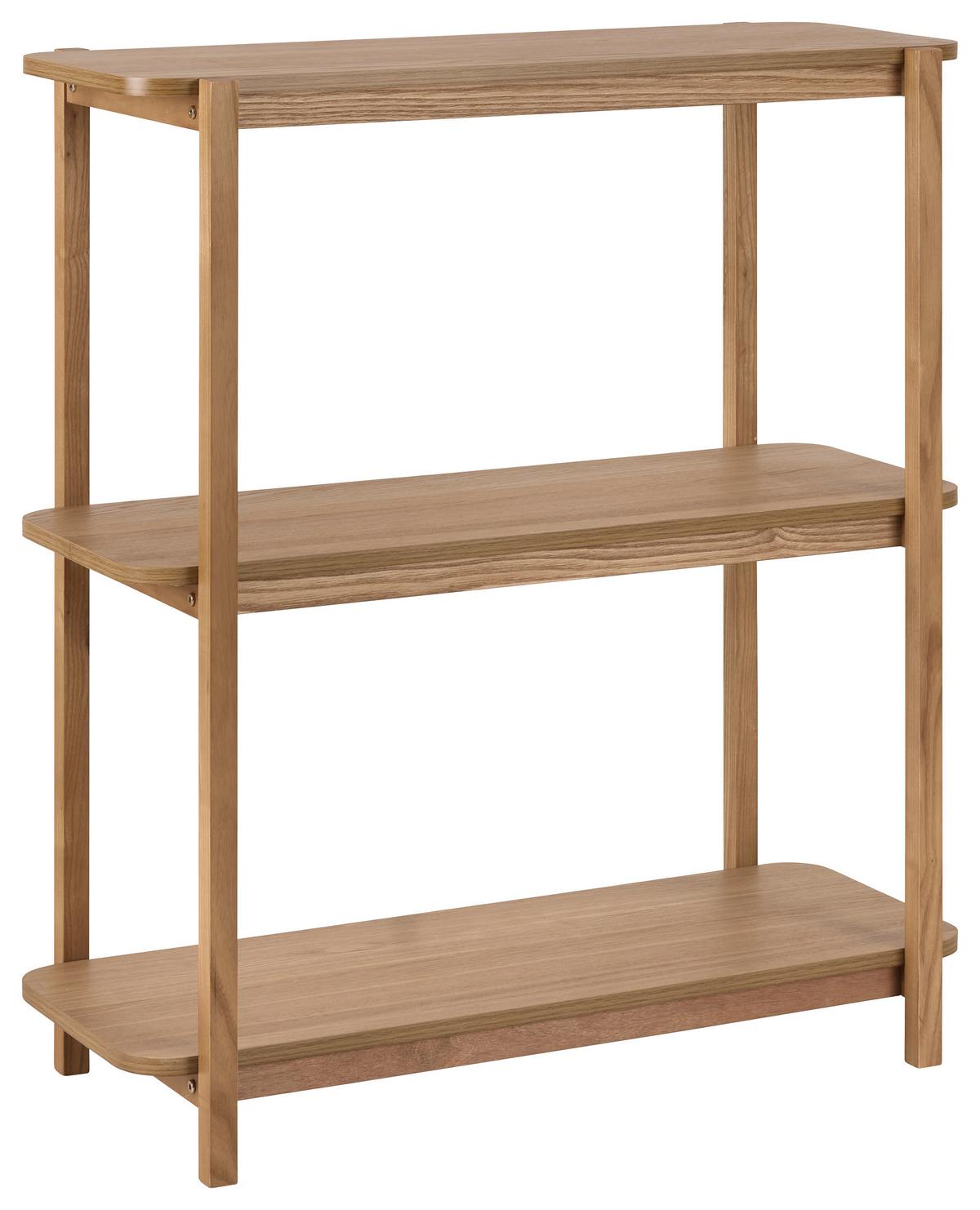 REGÁL KAVOK -EXKLUSIV- - farba jaseňa/prírodná farba, Natur, drevo/kompozitné drevo (80/90/35cm) - Premium Living