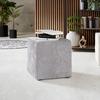 Hocker Bali Hellgrau Sitz Gepolstert H: 42 Cm - Hellgrau, MODERN, Textil (45/42/45cm)