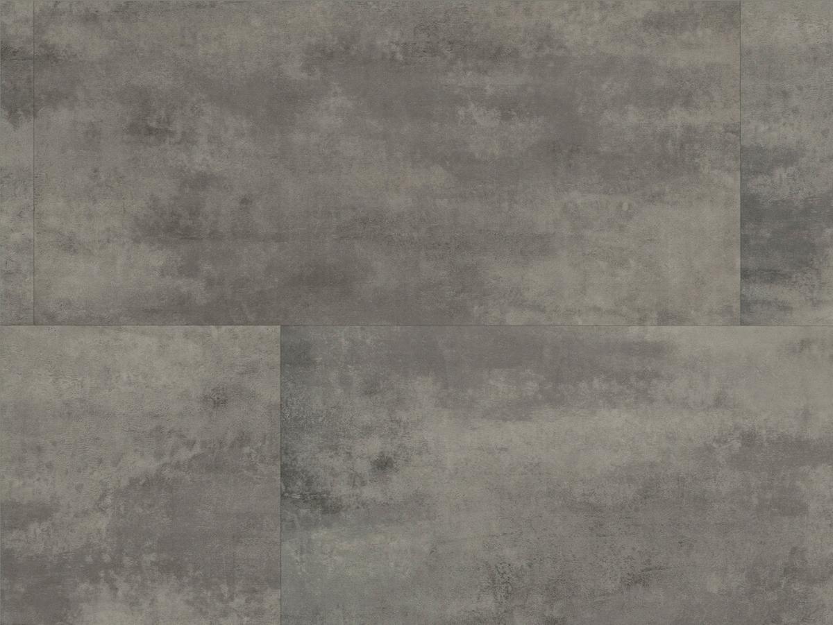 Designboden Fliesenoptik Grau Stärke 2,5mm - Grau, Basics, Kunststoff (60.96/30.48/0.25cm)