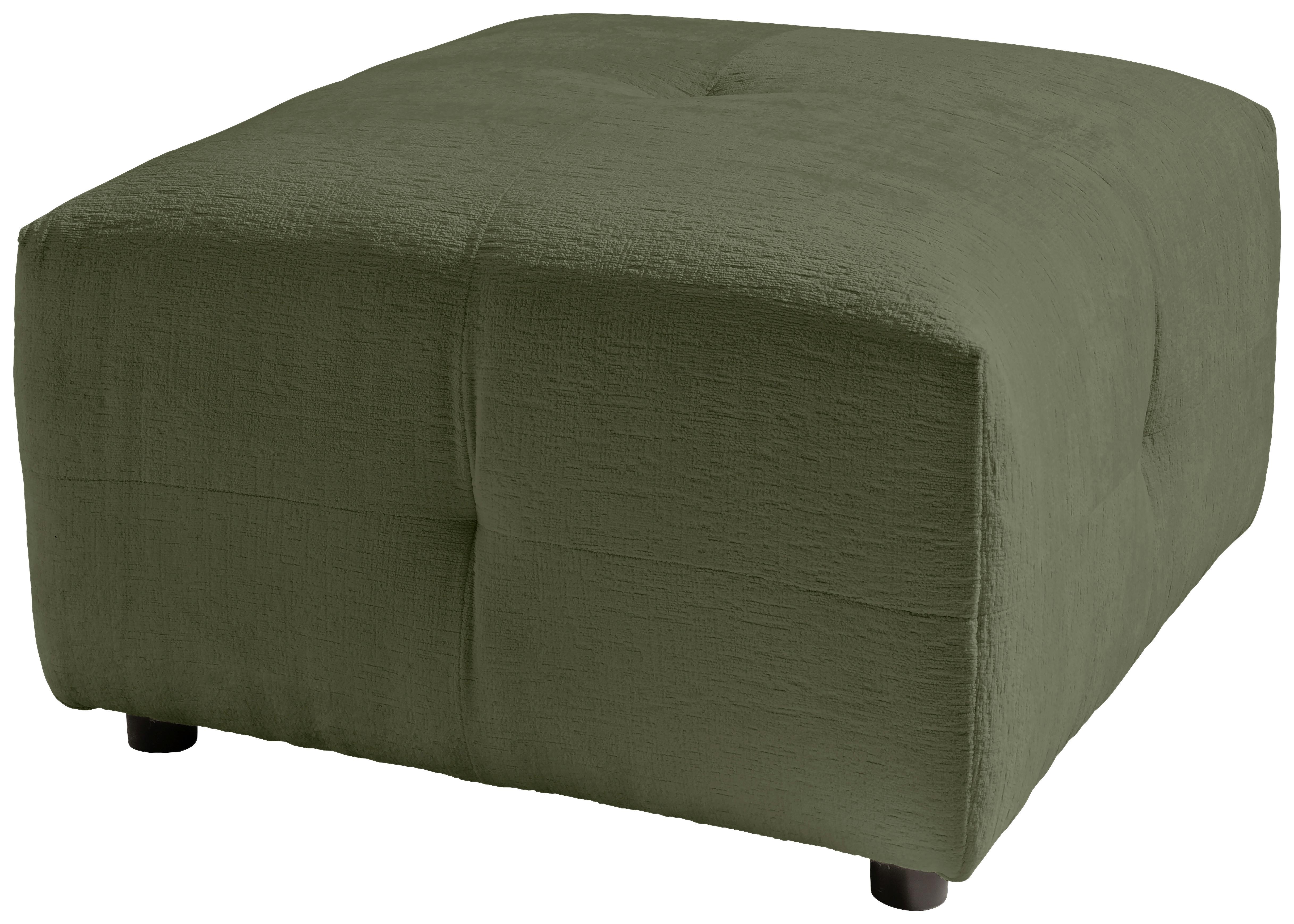 Hocker Velice, Grün B: 72 Cm - Schwarz/Grün, Design, Textil (72/44/72cm) - Livetastic