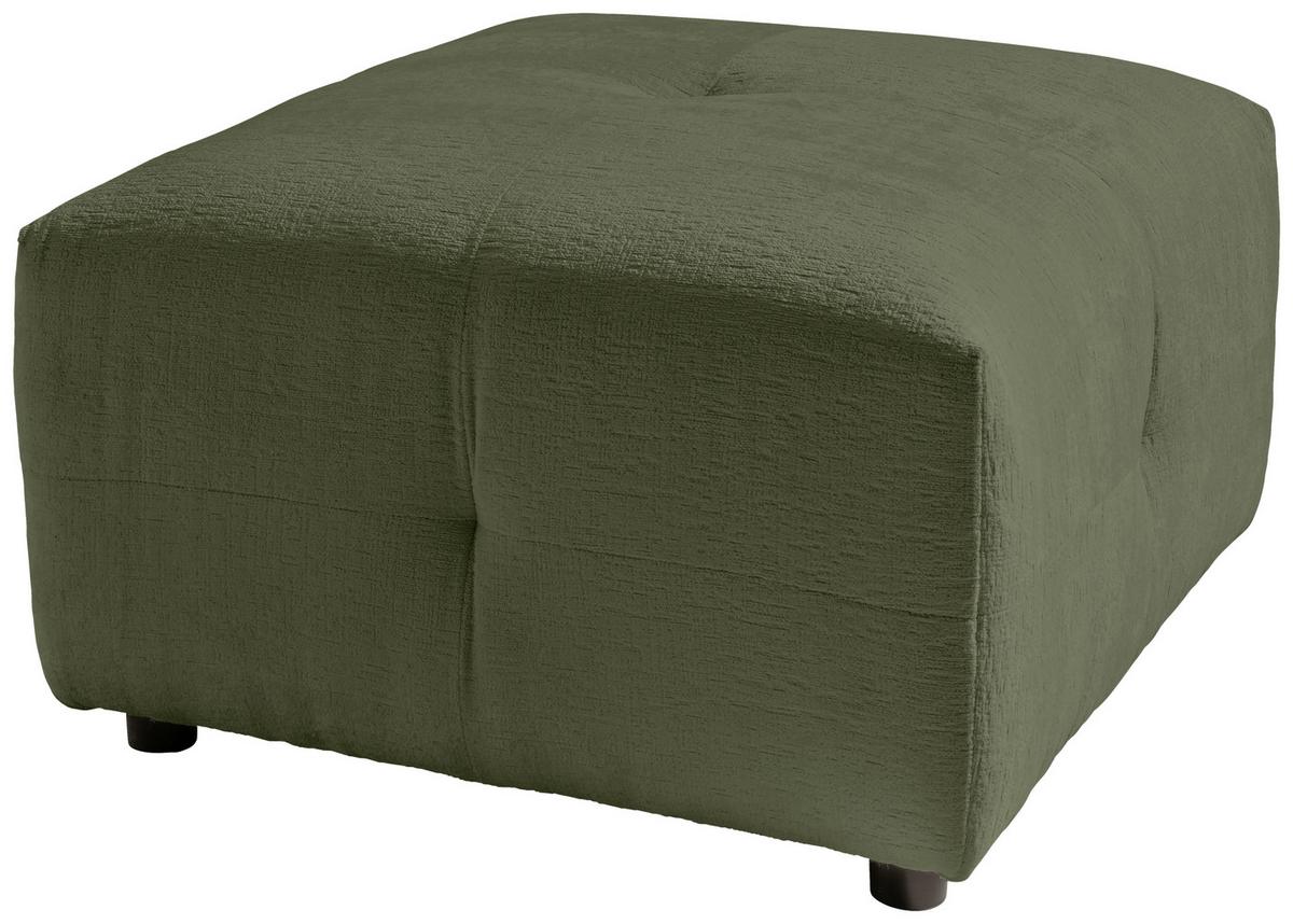 Hocker Velice, Grün B: 72 Cm - Schwarz/Grün, Design, Textil (72/44/72cm) - Livetastic