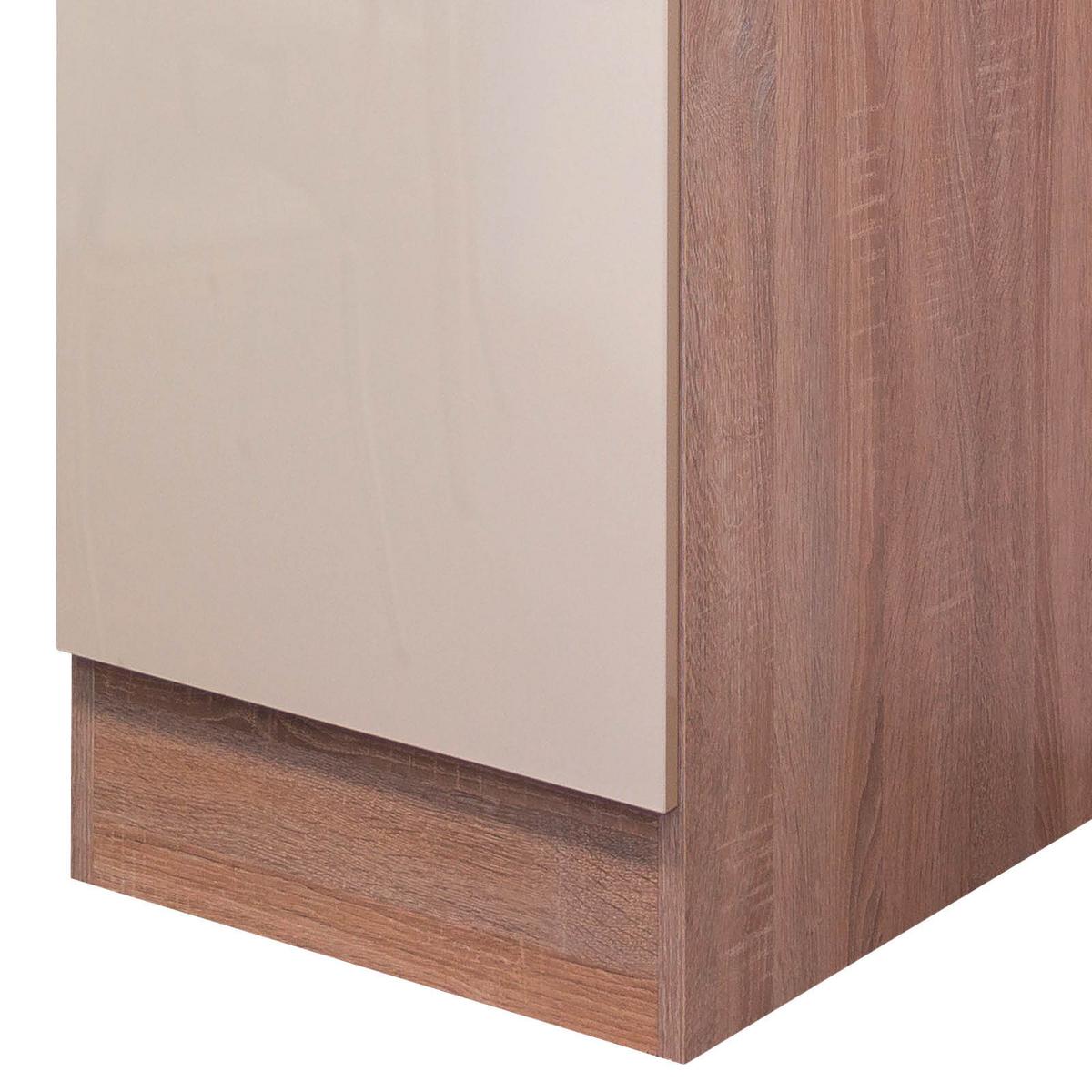 Kuchyňská spodní skříňka NEPAL US60 - Sonoma dub/kašmírová, Moderní, kov/kompozitní dřevo (60/86/60cm) - MID.YOU