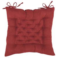 Sitzkissen Agatha Rot 40x40 Cm Polyester - Rot, KONVENTIONELL, Textil (40/40/5cm) - Ondega
