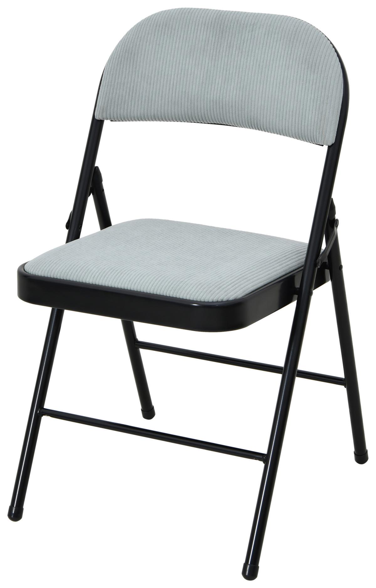 SKLÁDACÍ ŽIDLE WALTER - černá/zelená, Moderní, kov/textil (46,5cm)