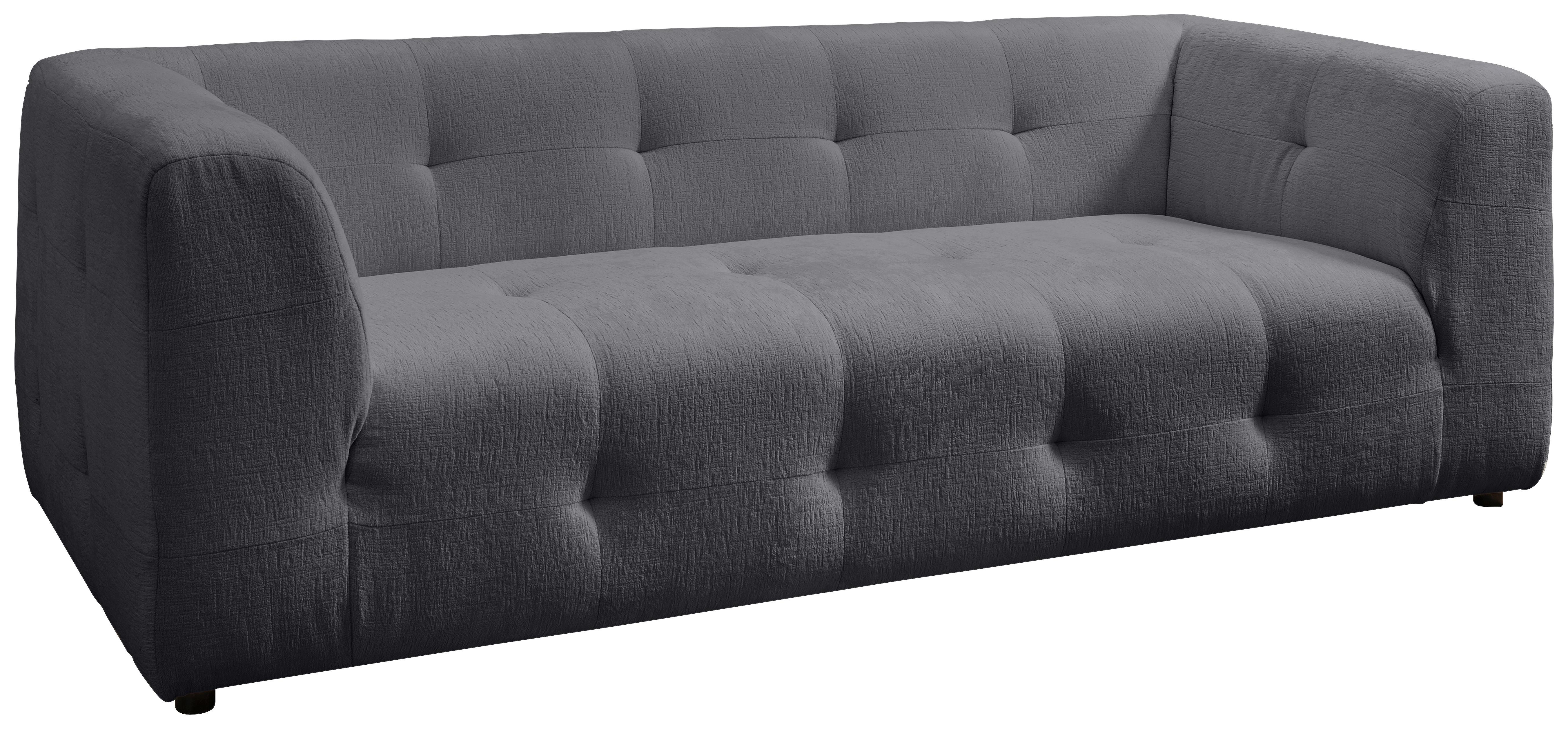 2,5-sitzer Velice, Anthrazit B: 218 Cm - Anthrazit/Schwarz, Design, Textil (218/72/95cm) - Livetastic