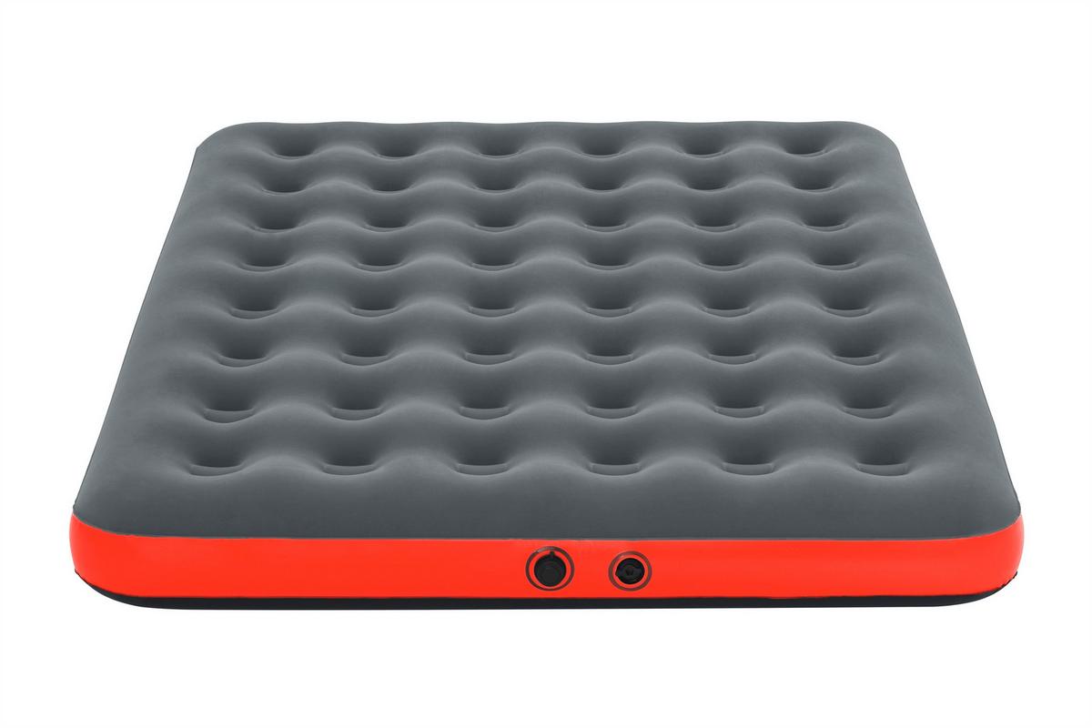 Luftbett Outdoor Roll & Relax 203x152x22 Cm Bis 300kg - Orange/Grau, MODERN, Kunststoff (203/152/22cm) - Bestway