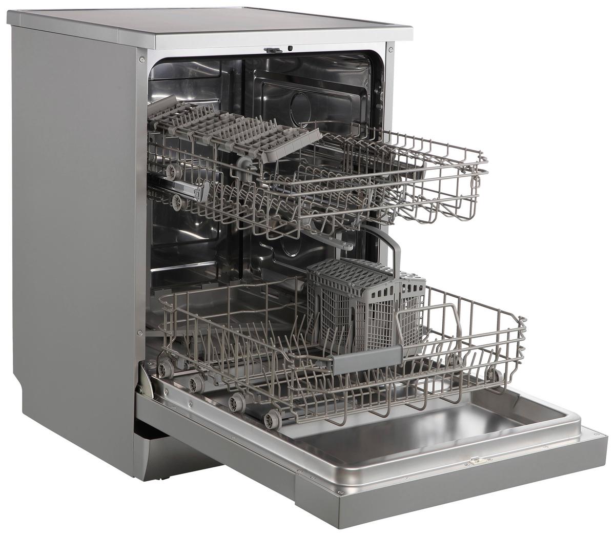 Geschirrspüler Silberfarben B: 59,8 Cm - Silberfarben, Basics, Kunststoff/Metall (59,8/84,5/60cm) - Respekta