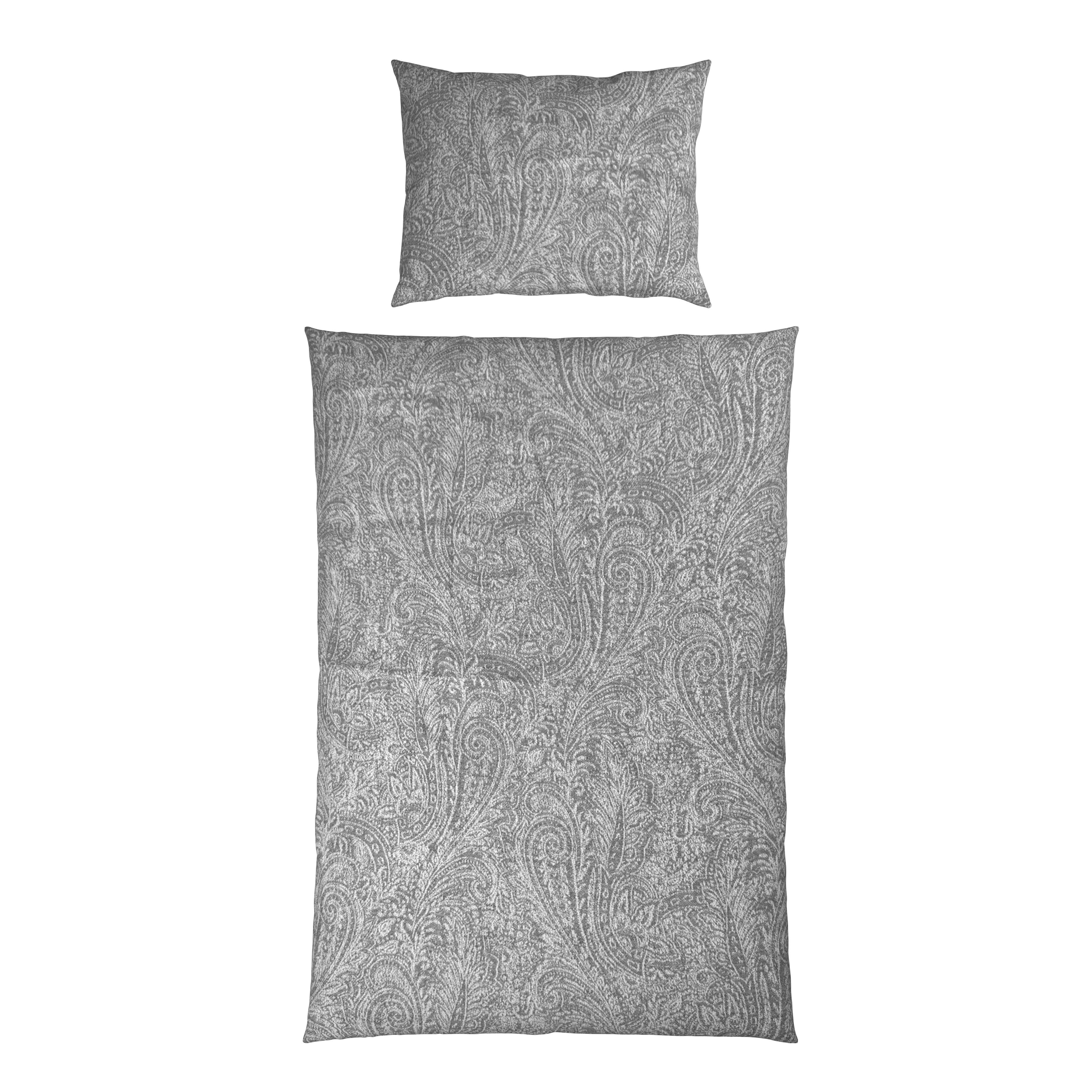 Bettwäsche Kordula - Silberfarben, ROMANTIK / LANDHAUS, Textil - James Wood