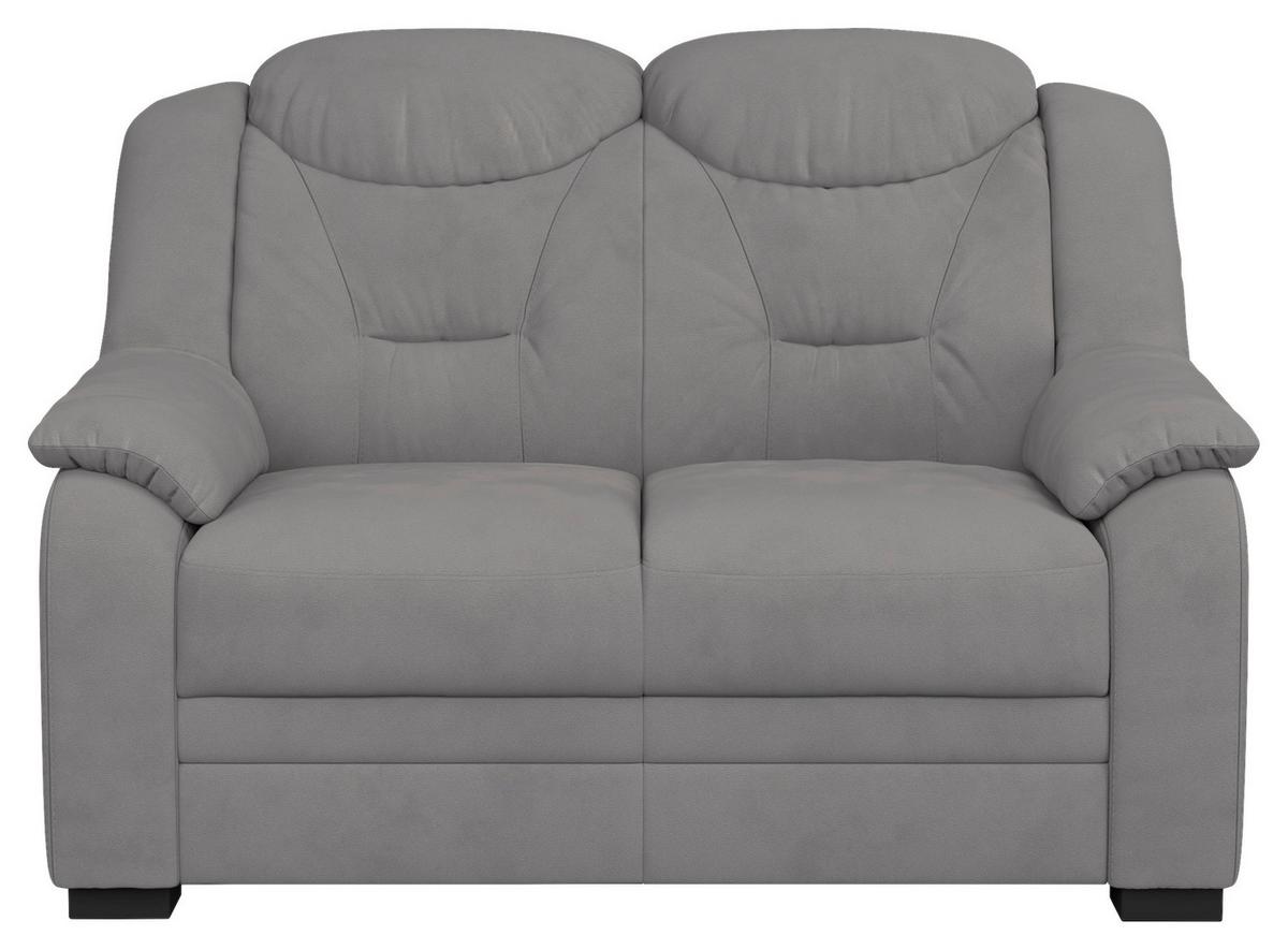 2-Sitzer-Sofa Marcus Hellgrau B: 138 cm - Hellgrau/Schwarz, Basics, Textil (138/99/99cm) - MID.YOU