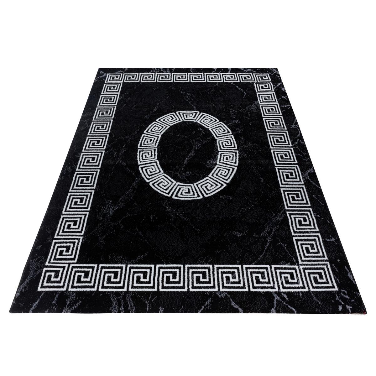 Webteppich Schwarz/weiß Naturfaser Plus 160x230 Cm - Schwarz/Weiß, Design, Textil (160/230cm) - Novel