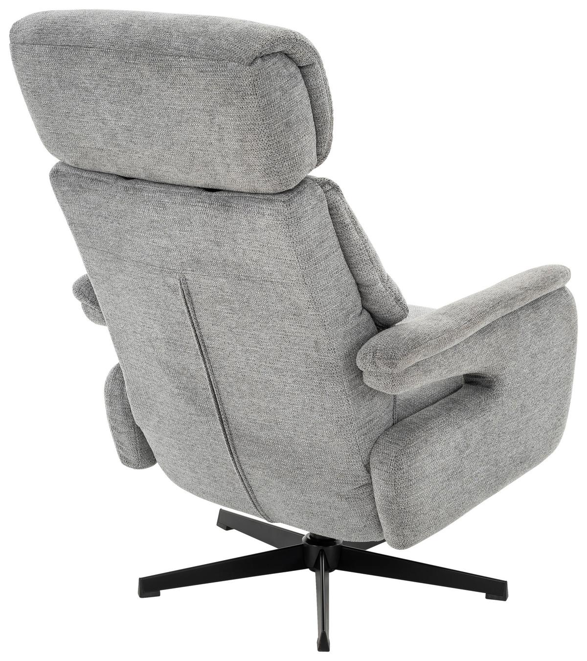 Relaxsessel Natalia Grau B: 73,5 Cm - Schwarz/Grau, Basics, Holz/Textil (73,5/110/88,5cm) - Livetastic