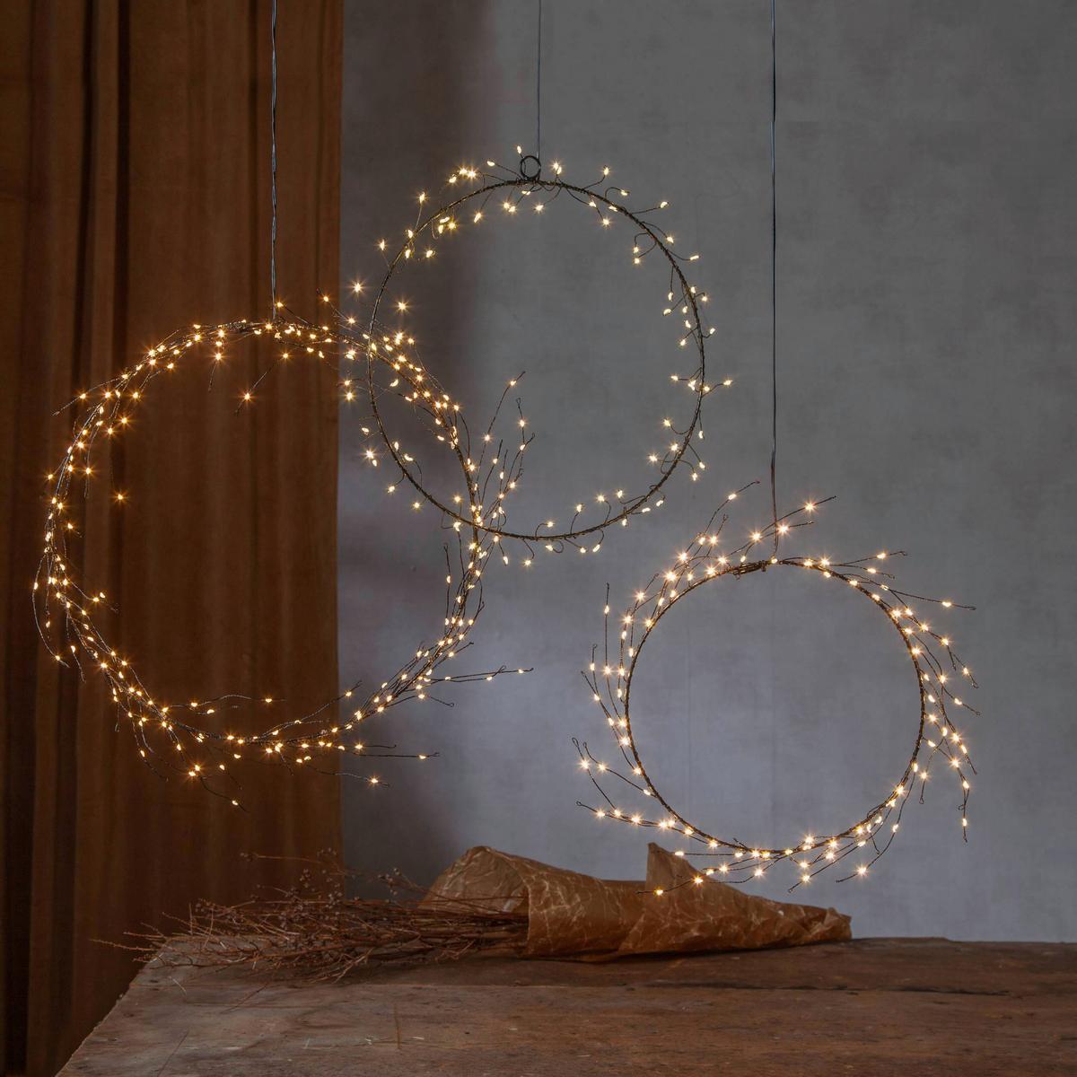 Led-dekoleuchte 411031_curly - Schwarz, Basics, Metall (24cm) - Eglo