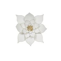 Nástenná dekorácia MAKENA, Ø 47,5 cm - biela/zlatá, Modern, kov (47,5/7cm) - Mömax