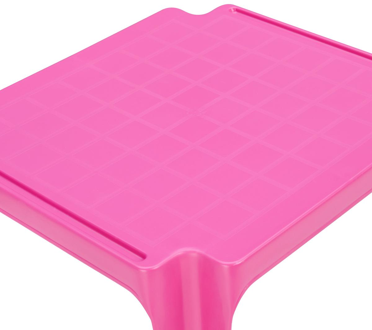 Kindertisch Tavolo Baby Pink Kunststoff Wetterfest - Pink, MODERN, Kunststoff (55/50/44cm) - BUNINO