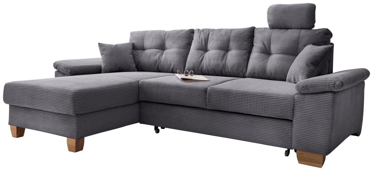 Ecksofa Brizzini, Grau S: 176x270 Cm - Naturfarben/Grau, MODERN, Textil (176/270cm) - Livetastic