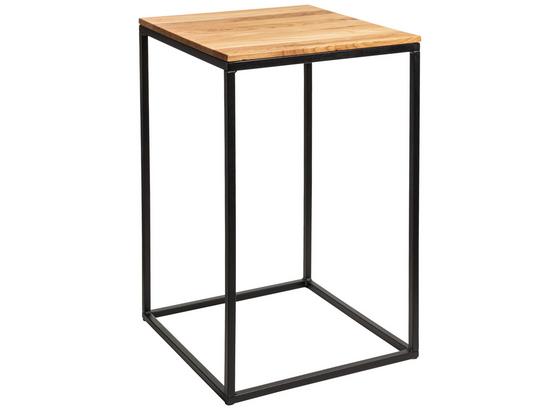 Nachtkästchen Clara B/H/T. ca. 40/60/40cm - Schwarz/Naturfarben, LIFESTYLE, Holz/Metall (40/60/40cm) Nachtkästchen Clara B/H/T. ca. 40/60/40cm - Schwarz/Naturfarben, LIFESTYLE, Holz/Metall (40/60/40cm)