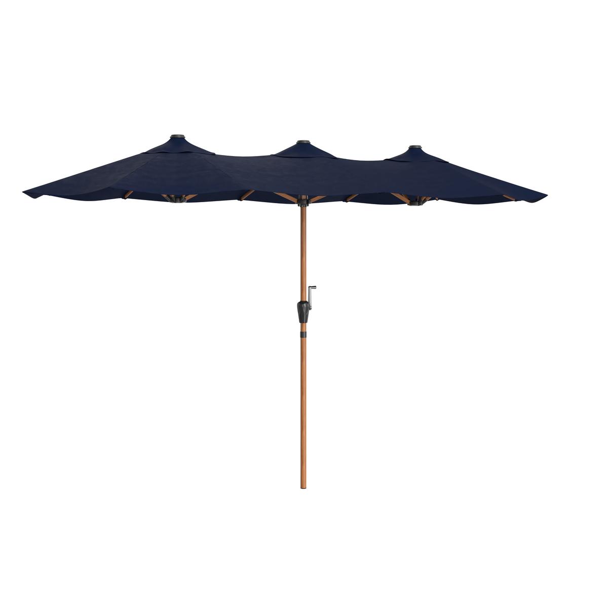 SLUNEČNÍK NATI - přírodní barvy/antracitová, Basics, kov/textil (200/245/400cm)