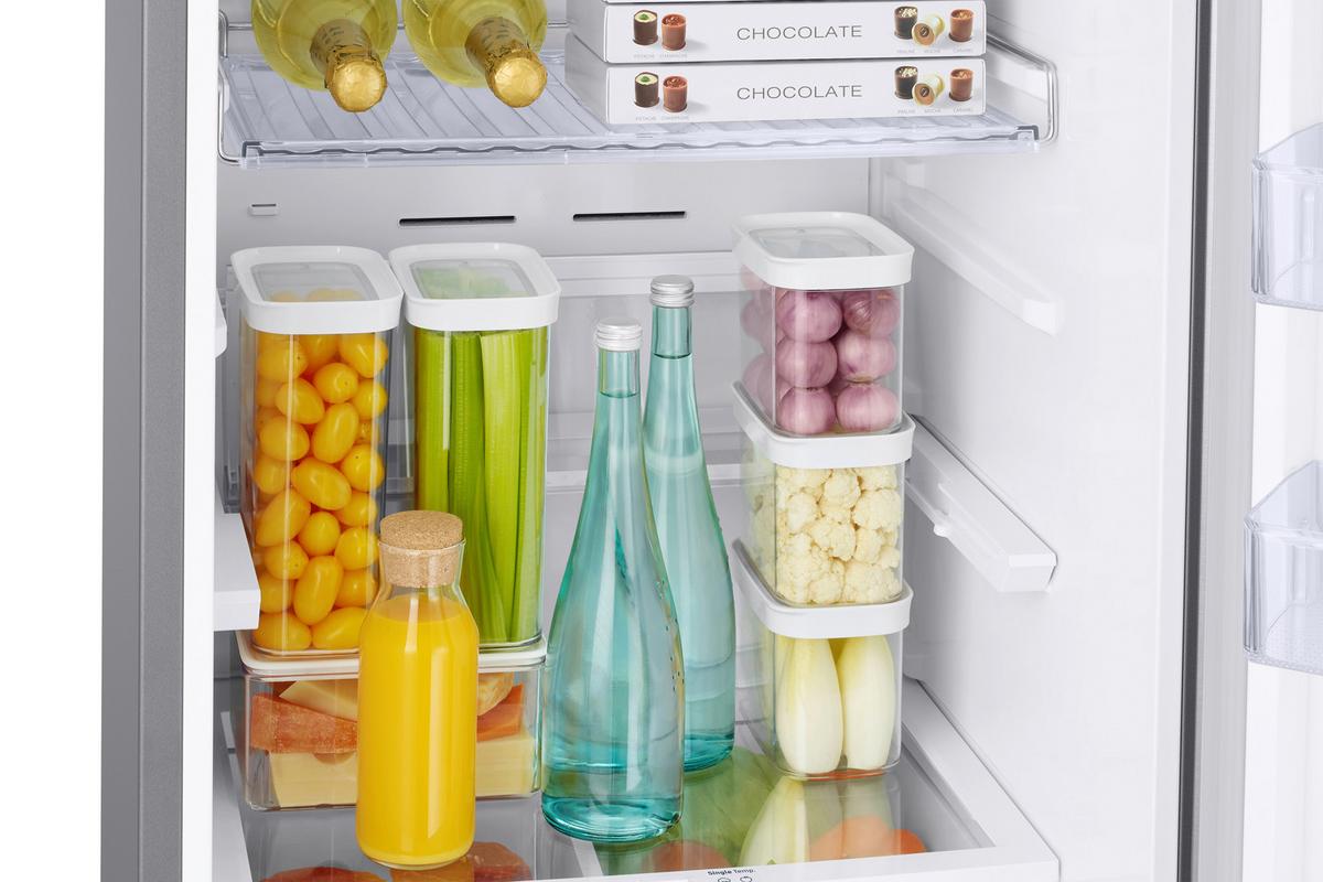 Kühl-gefrier-kombination Rb38c676dsa/ef - Silberfarben, Basics, Kunststoff/Metall (59,5/203/65,8cm) - Samsung