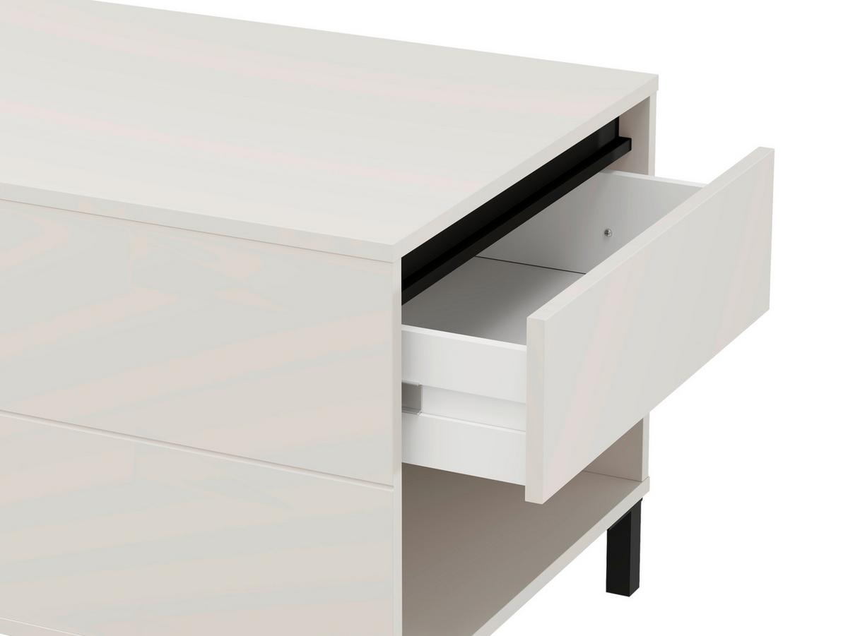 Dohányzóasztal Marron 101/52cm - kasmírszínű/fekete, Modern, műanyag/faalapú anyag (101/52/54,5cm)