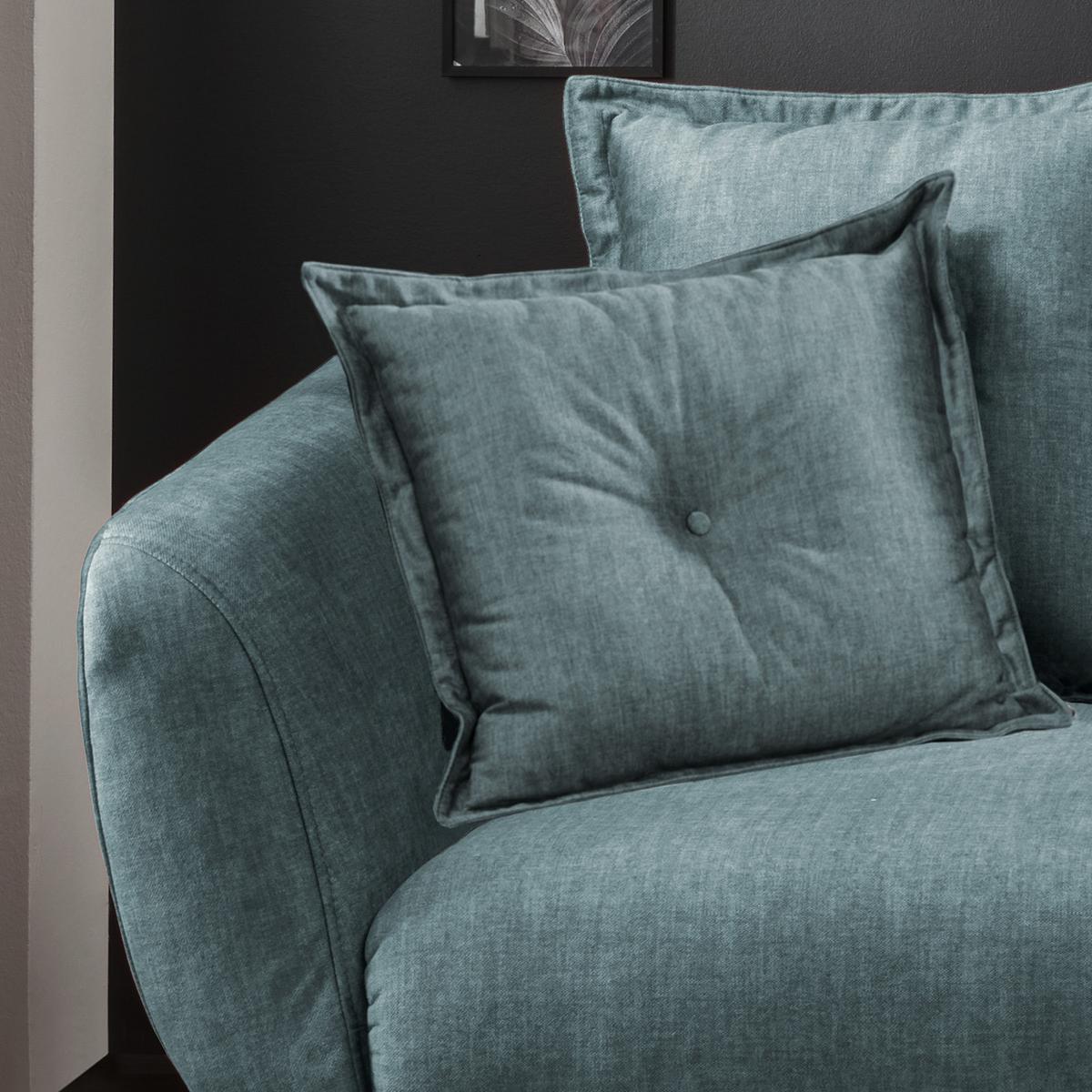 2,5-Sitzer Baggio Dunkelblau B: 196 cm - Blau/Buchefarben, MODERN, Textil (196/94/103cm) - Livetastic