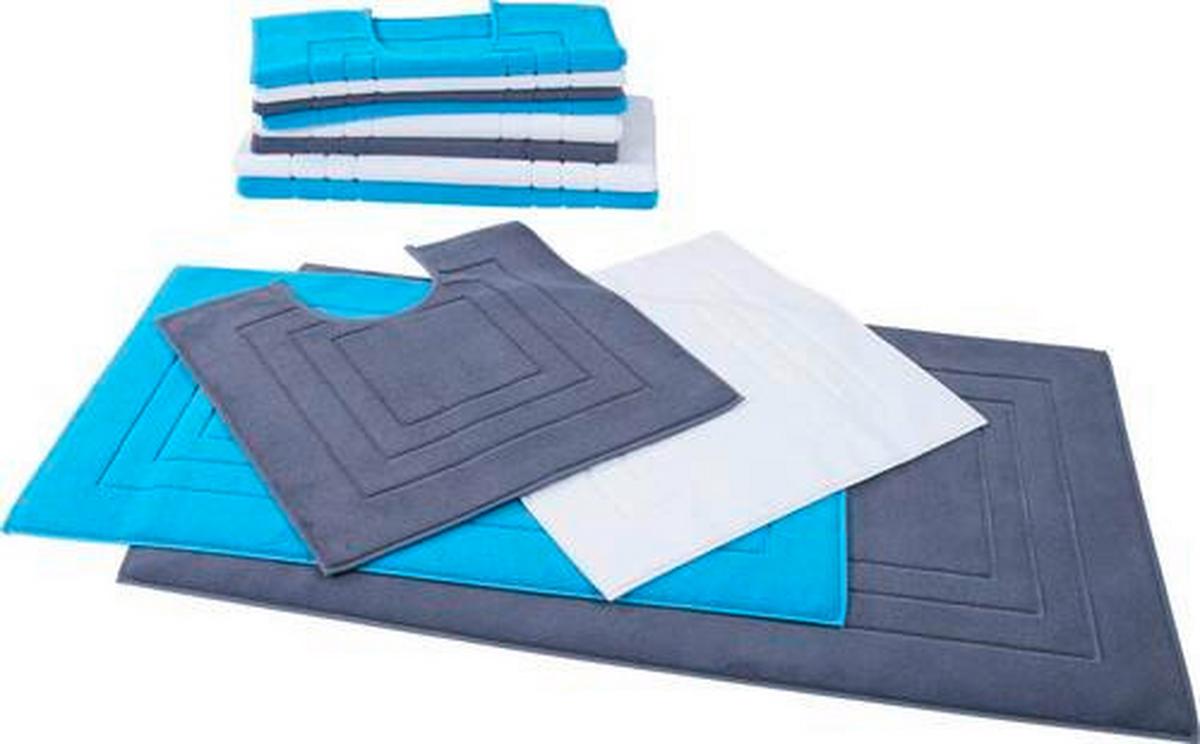 Fürdőszobaszőnyeg 110054 Vossen Feeling - kék, Basics, textil (60/60cm) - Vossen